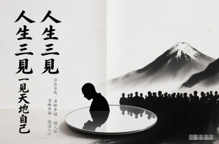 人生三见一见天地见众生见自己，活出自我拥有清晰幸福人生，搞透人性